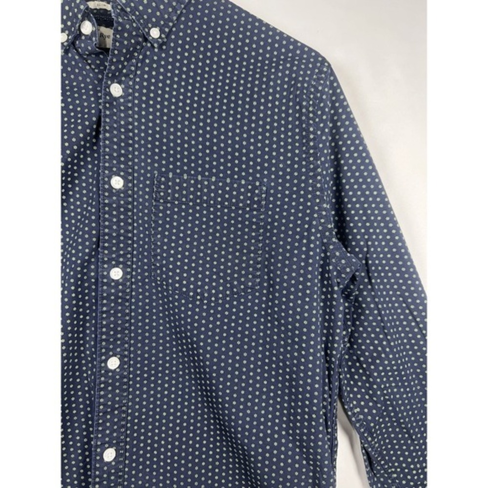 Hawker Rye Button Down Shirt Men's Medium Slim  Long Sleeve‎ - Picture 2 of 8
